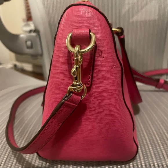 Coach saffiano leather mini satchel - hot pink - Picture 5 of 10